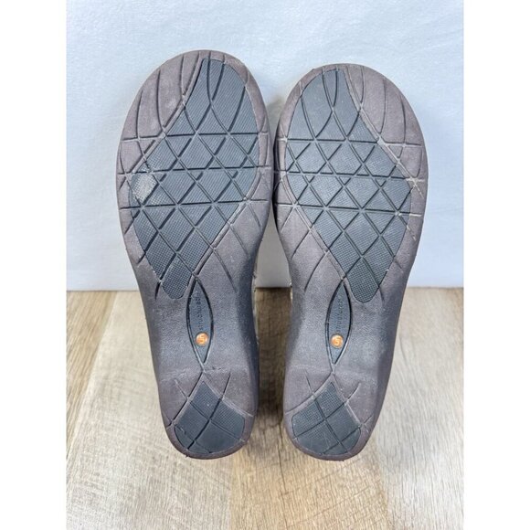 Clarks Unstructured Sparrow Shoes Womens 9 Brown Taupe Nubuck Leather Comfort - Picture 7 of 10